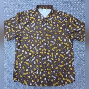 MLB San Diego Padres Hawaiian Aloha Shirt Southwest Size Large